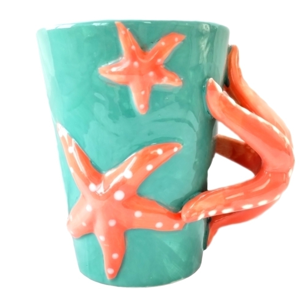 Rare 2015 Ganz 3D Starfish Mug